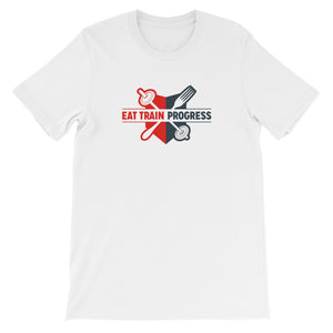 Eat Train Progress Logo Straight Fit T-Shirt