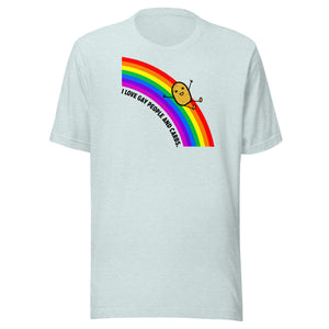 I Love Gay People and Carbs Straight Fit T-Shirt