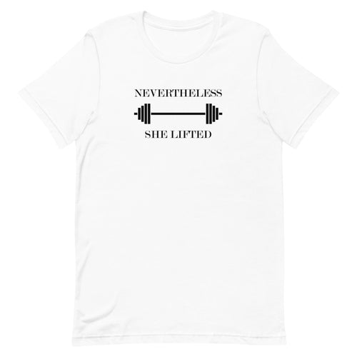 Nevertheless She Lifted Straight Fit T-Shirt