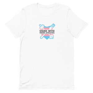 Stand With Trans Athletes Straight Fit T-Shirt
